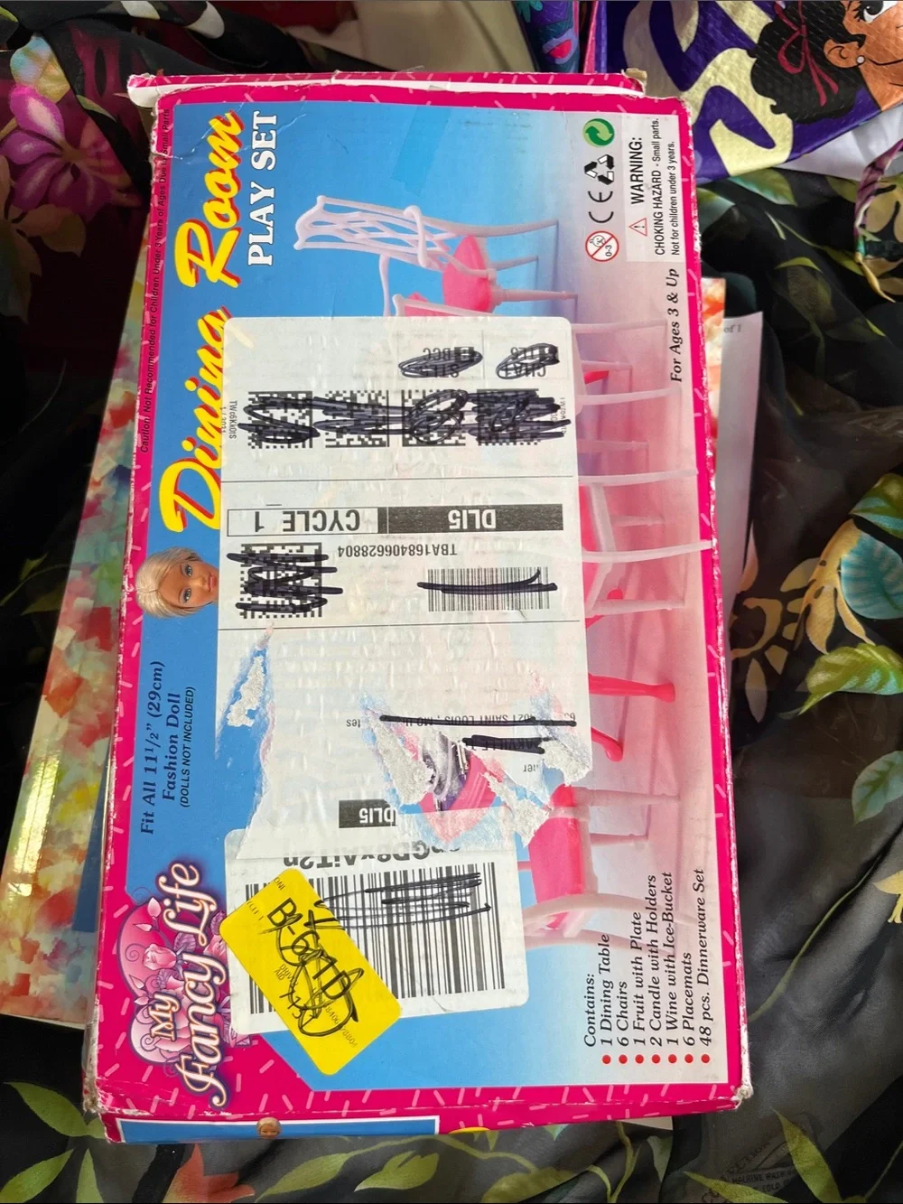 Pink Dollhouse Party Accessory Set